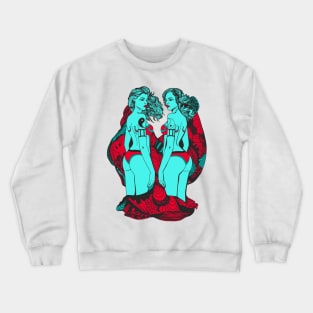 Turqred Gemini Beauty Crewneck Sweatshirt